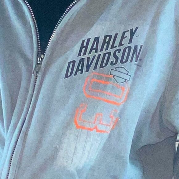 Ladies size Med Harley Davidson hooded sweat shirt with front pockets - Picture 7 of 10